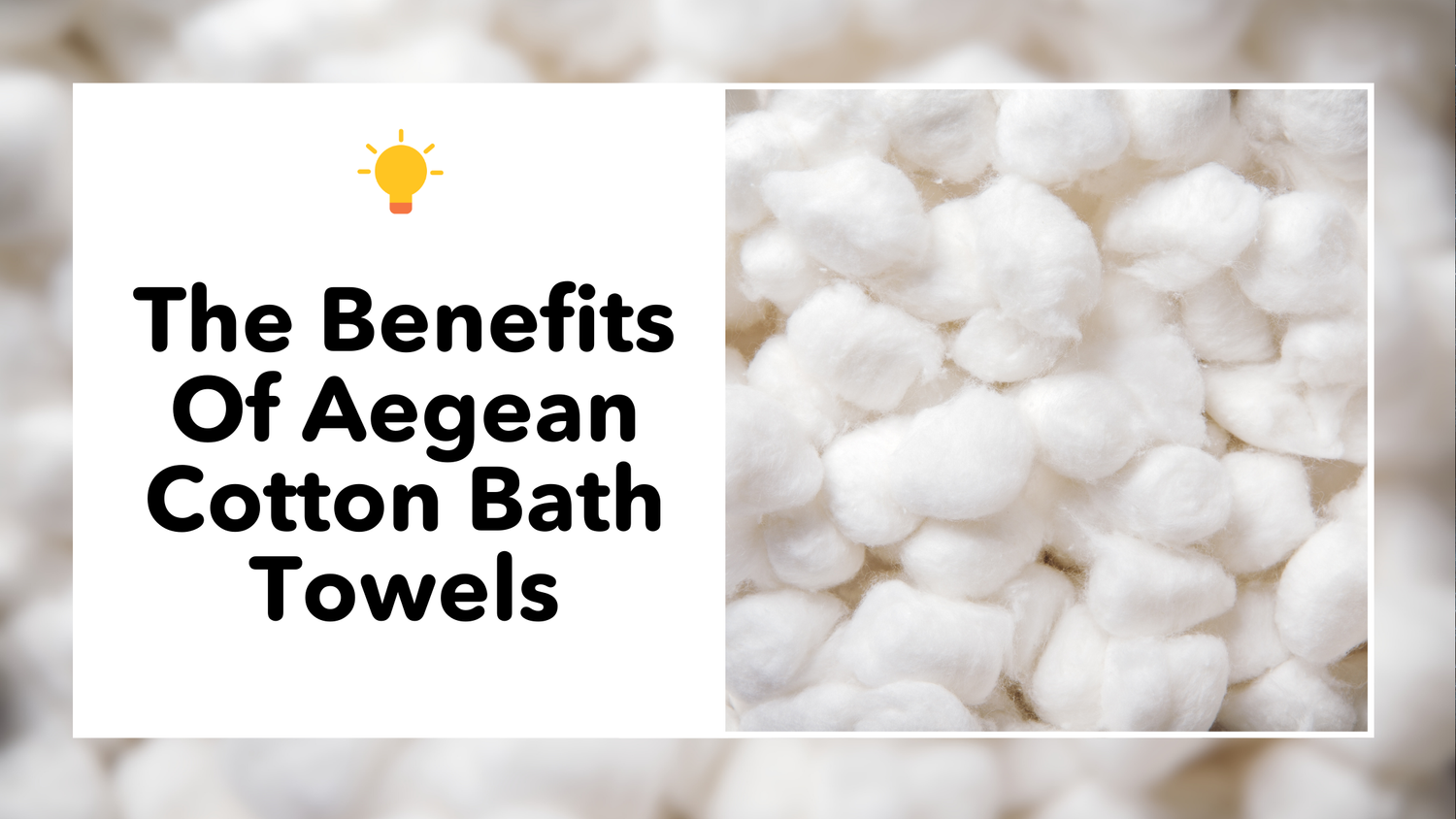 Benefits of Using Aegean Cotton Bath Towels